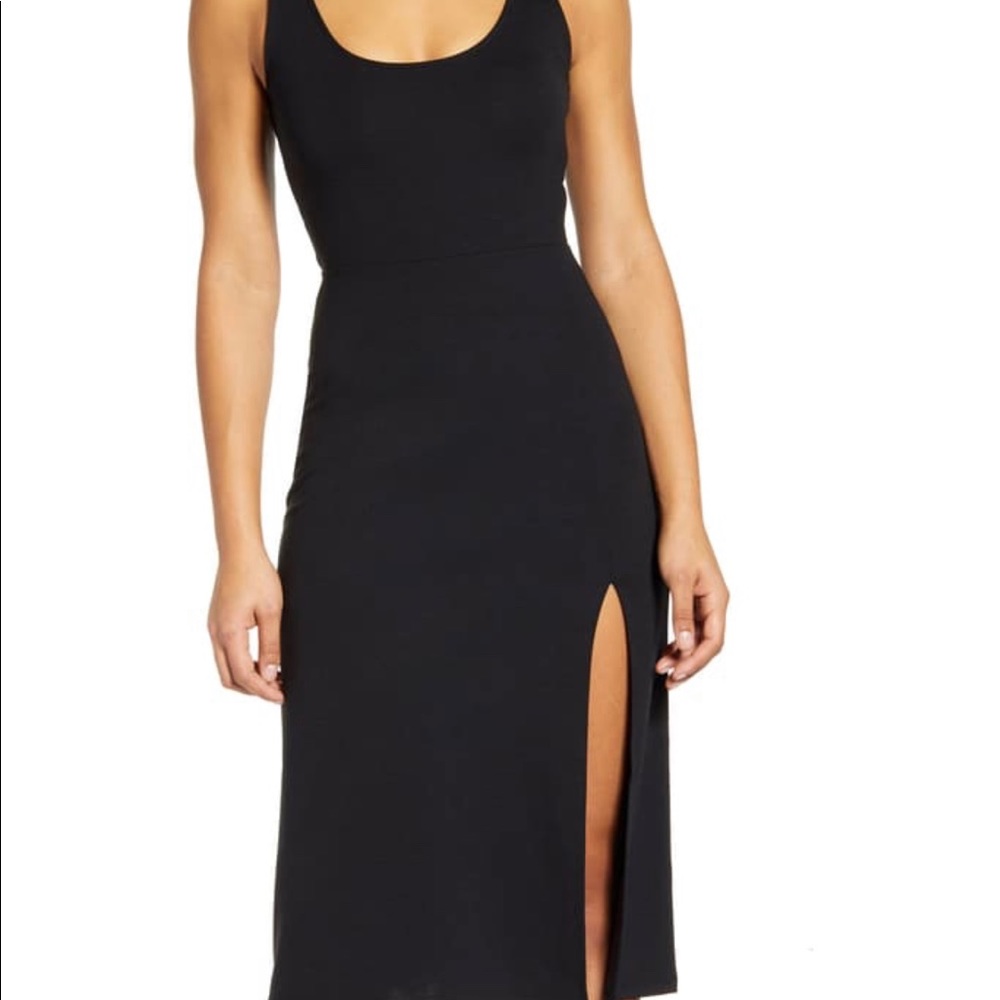 Leith scoop neck midi dress